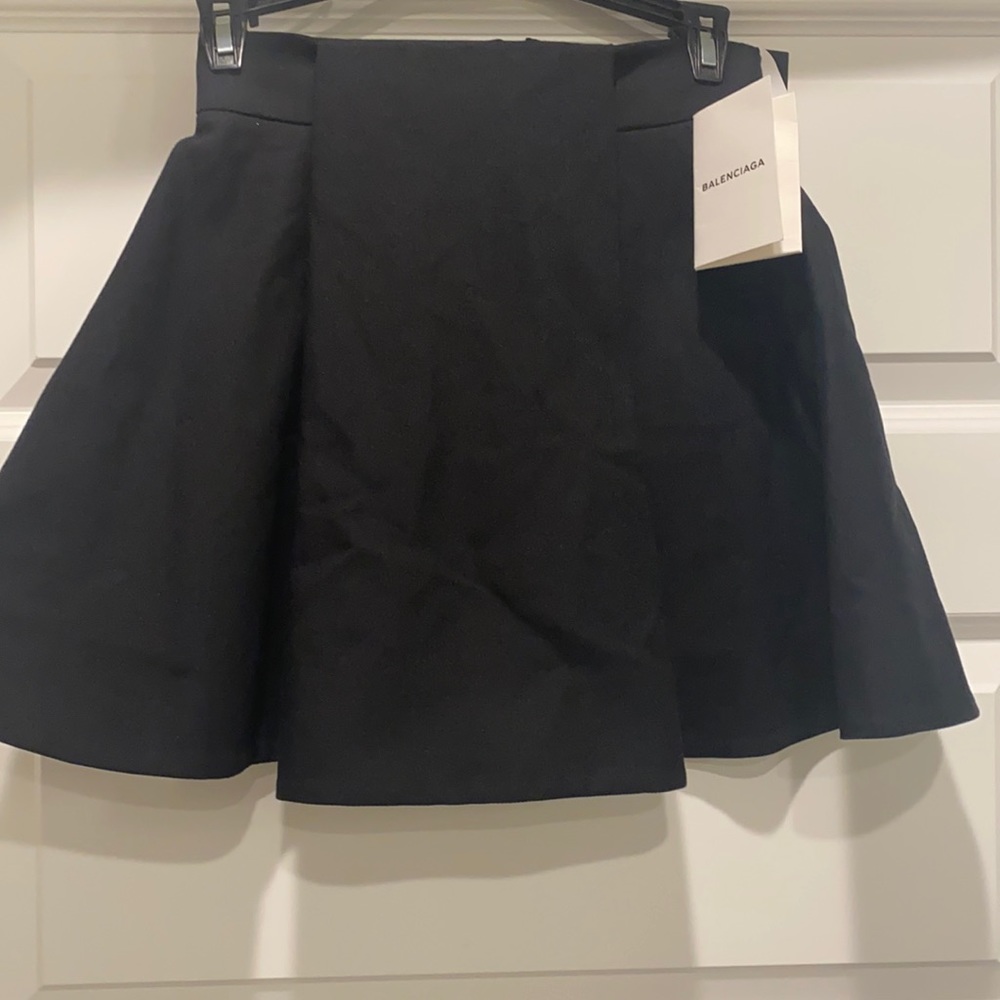 Balenciaga Pleated Mini Skirt